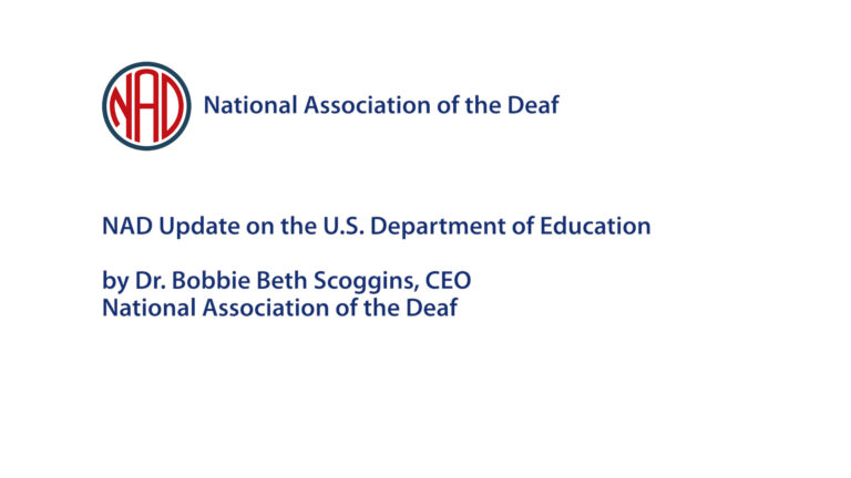 Zoom Recording of Press Conference: NAD sues the Arkansas Department of Education, on behalf of the Arkansas Association of the Deaf